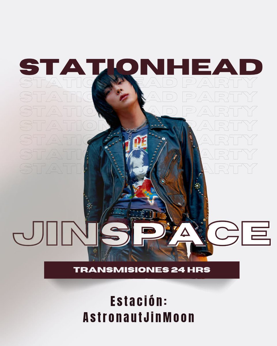 jinspacelatam's tweet photo. 📻 Stationhead – JinSpace 

Atunas 💜
La estación de JinSpace está transmitiendo 24/7 en Stationhead.

Si estás estudiando, trabajando o simplemente descansando, entra y deja a Jin sonando mientras hacemos stream para llegar al 1 BILLÓN de DSYLM. 🌟

👤 Usuario: astronautjinmoon
🔗 https://t.co/fzNA6ZnjGw

¡Las esperamos en la estación! 🎧💜
 #방탄소년단진 #진 #BTSJIN #JIN