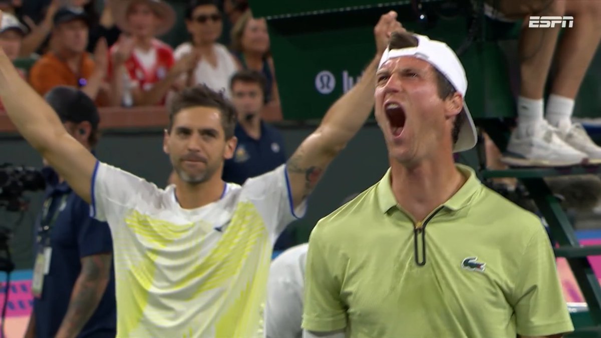 ANDREOZZI Y GUINARD CAMPEONES DE INDIAN WELLS. INCREÍBLE MOMENTO!!