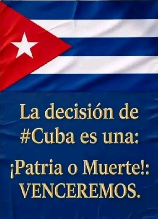 #CubaEstáFirme #CubaVencerá #YoSigoAMíPresidente 🇨🇺🇨🇺❤️🇨🇺🇨🇺