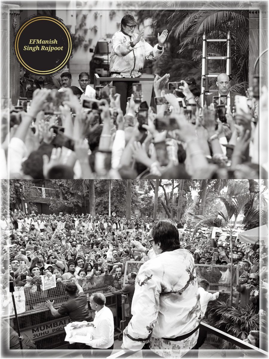 ManishK89979565's tweet image. Sunday means #Bachchan darshan ❤

#SundayDarshan #Jalsa #Mumbai
#AmitabhBachchan ji #PrideOfIndia 🇮🇳
#LongLiveShahenshah 

Thank you @SrBachchan sirji 🙏💐🙏

#AmitabhBachchanExtendedFamily