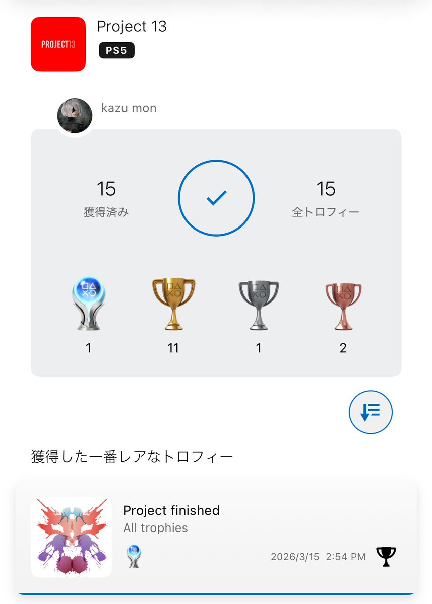 kazu1026_0912's tweet photo. ８番ライクのproject13トロコン！連続13回成功はなかなかキツイ。ホラーだけど大して怖くはないしジャンプスケアもなかった。最後ドキドキするよね🤣
#トロコン
#project13 https://t.co/CEIAceY9HN