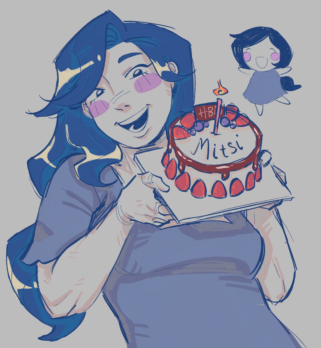 Apparently its her bday. Happy mitsiday