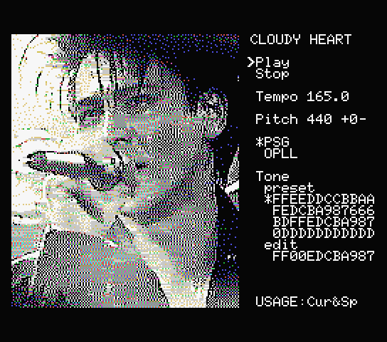 fukui_keeekn's tweet photo. 「CLOUDY HEART」を #webmsx で演奏してみました。#msx https://t.co/kuOtgYGrfH https://t.co/I2aT0CyYI9