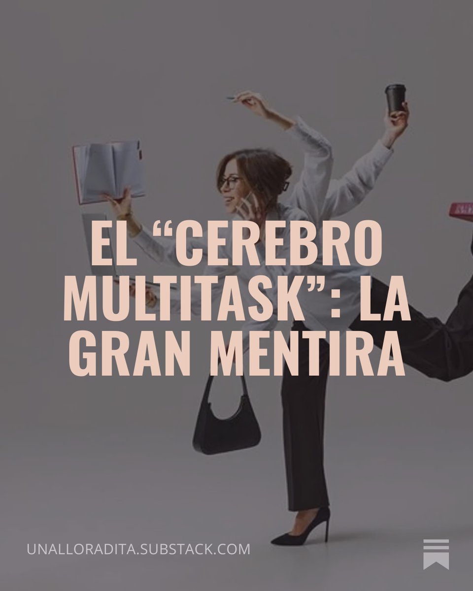 Deja de cargar la medalla de la multitasking del año. En realidad estás sobre explotándote y eso agota tus recursos cognitivos.
Te lo explico aquí👇👇👇 ¡Sigue la liga!
bit.ly/4uvNElM