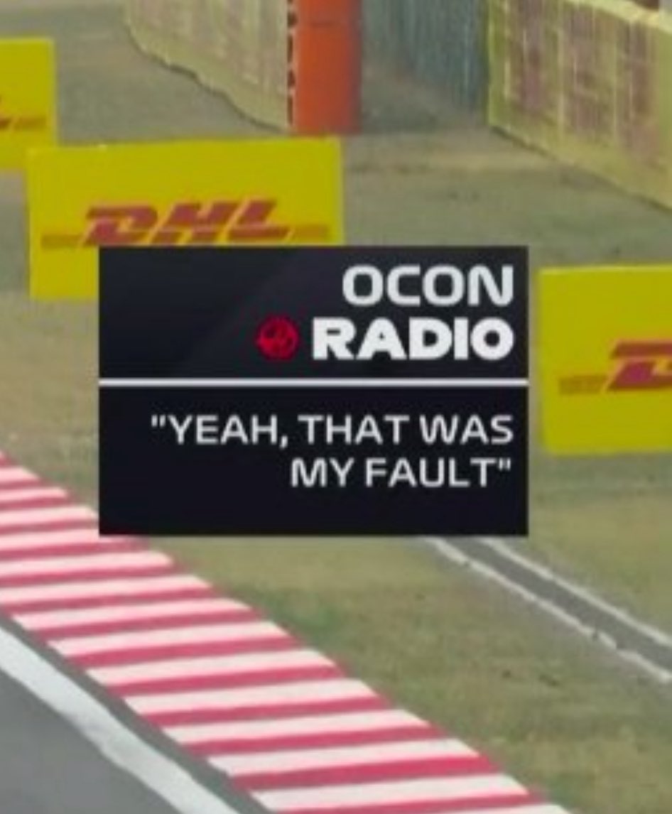 AlpineArg_'s tweet image. 🚨| RADIO DE OCON:

"Sí, eso fue mi culpa"

🤦🏻‍♂️🤦🏻‍♂️🤦🏻‍♂️