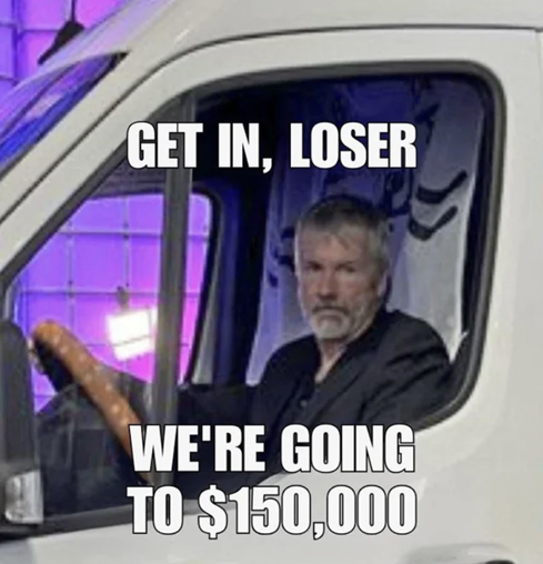 LarkDavis's tweet photo. Strategy is literally printing money to buy Bitcoin. Not metaphorically.

They create shares out of thin air, sell them, buy BTC. Then use more shares to pay the dividend on the preferred stock.

It only works if Bitcoin keeps going up.
Which means it's either the greatest trade in history... or the most transparent gamble ever run.