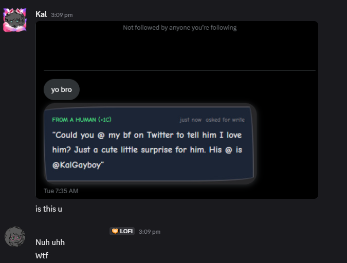 Kal (comms open) tweet media