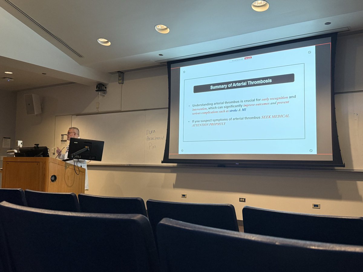 zainandthebrain's tweet photo. Thank you to our expert hematologist Dr Gezer for giving us a very informative multi-disciplinary Grand Rounds on arterial thrombosis. Learning about Lipoprotein A’s significant contribution in coagulation cascade can be practice changing for me! https://t.co/xxapnnS0Po