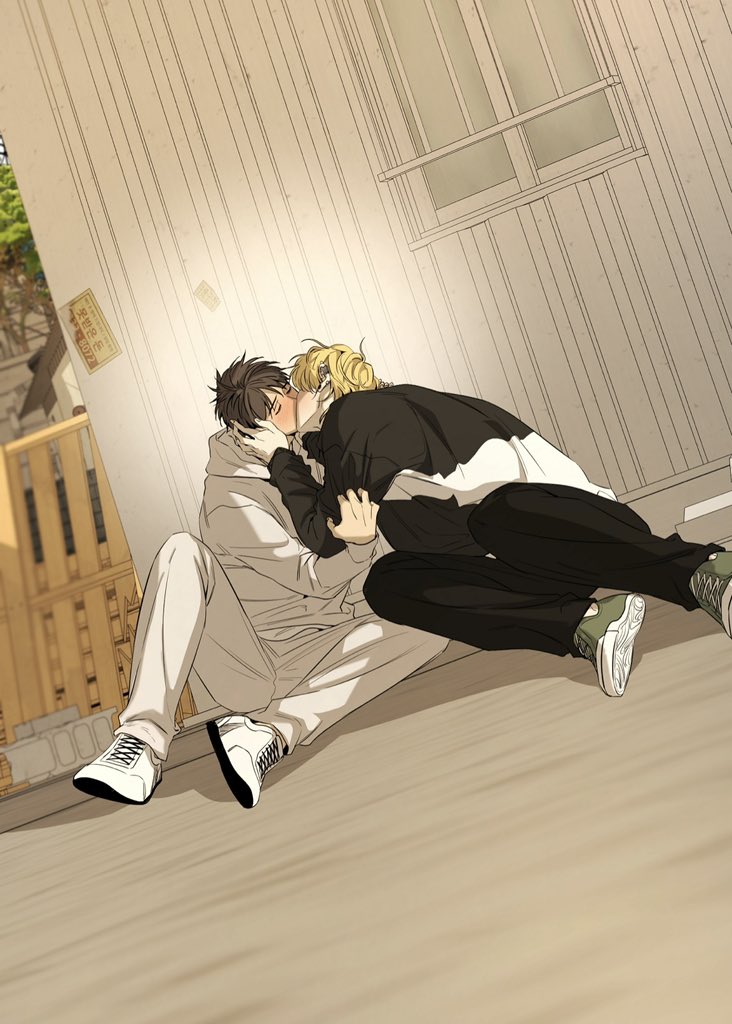 They finally kissed, their blushing faces adorable, hoping they would remain happy forever 🥹