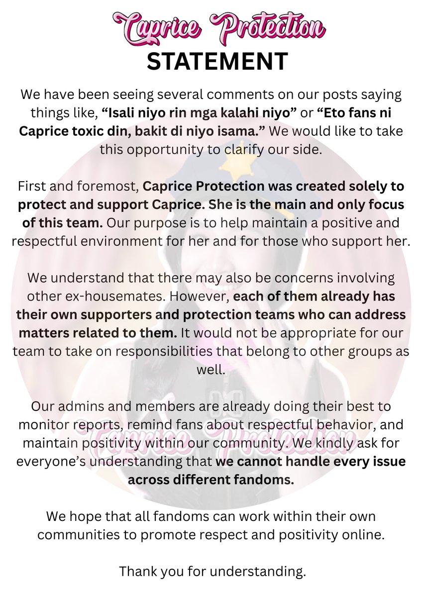 CAPRICE PROTECTION tweet media