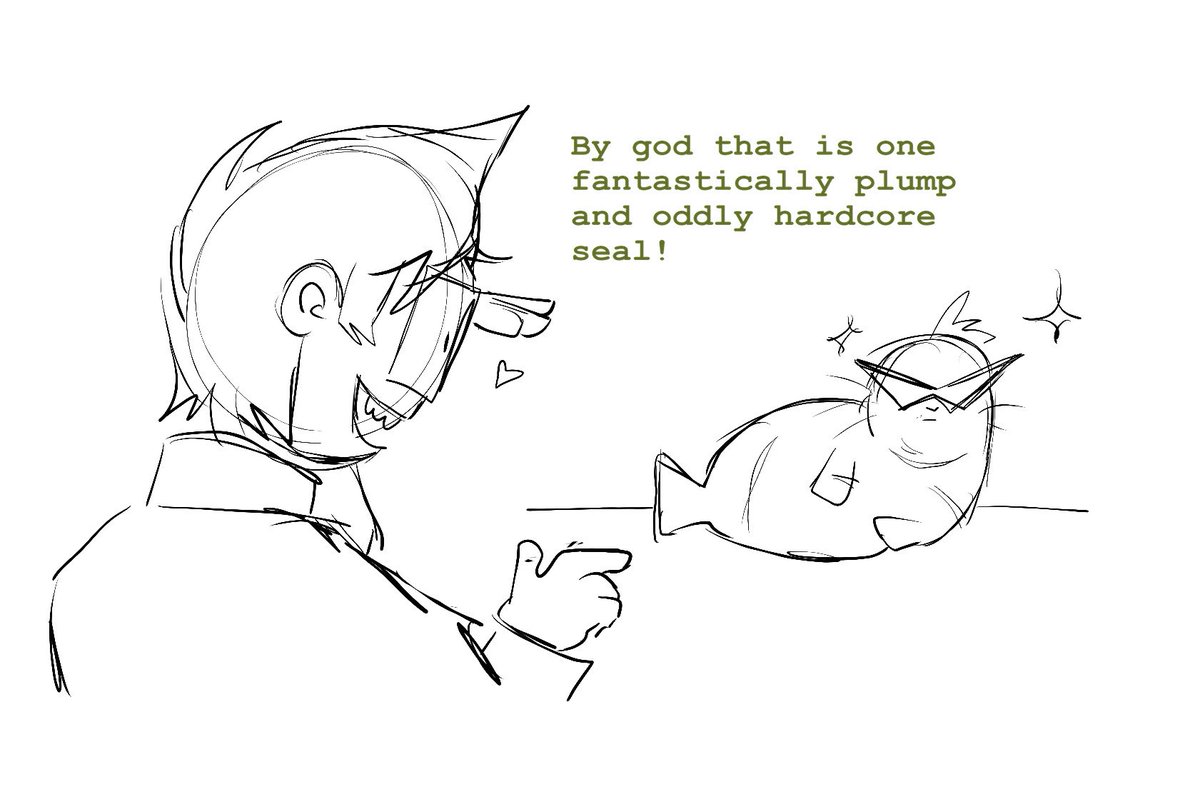 yourbeloathed's tweet photo. Old Dirkjake selkie AU doodles https://t.co/0AVVMWih6T