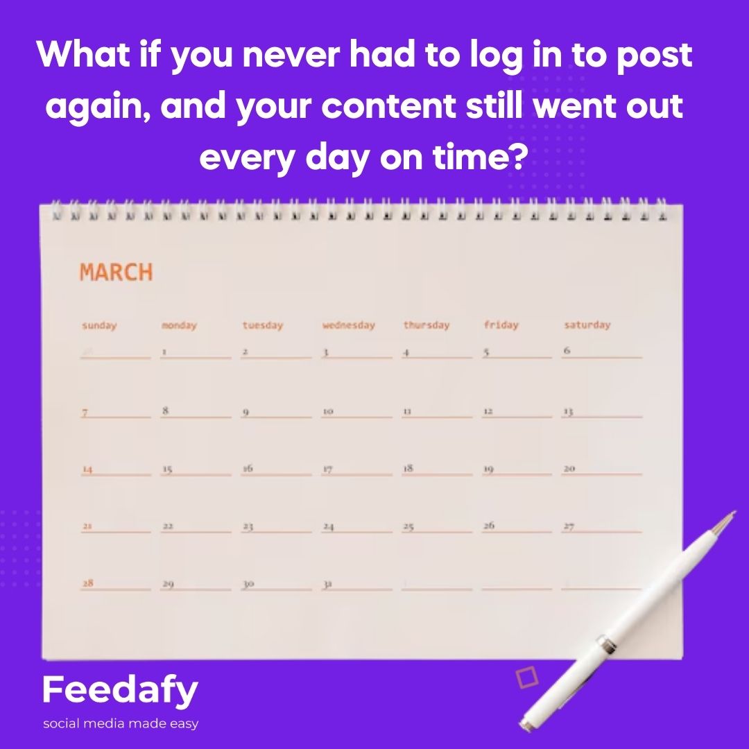 What if you never had to log in to post again, and your content still went out every day on time?

Most people don't realise a simple scheduling tool already does this.
Here's what a proper social media scheduler setup looks like for someone starting from absolute...