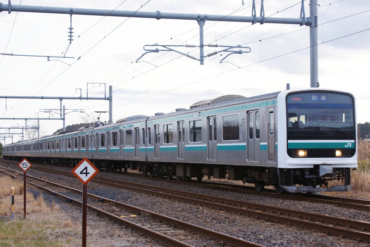 necopippico's tweet photo. 回555M
E501系 K704編成

いわきまで回送ってちょっと勿体ない気がします笑 https://t.co/JM8NP8A1m7