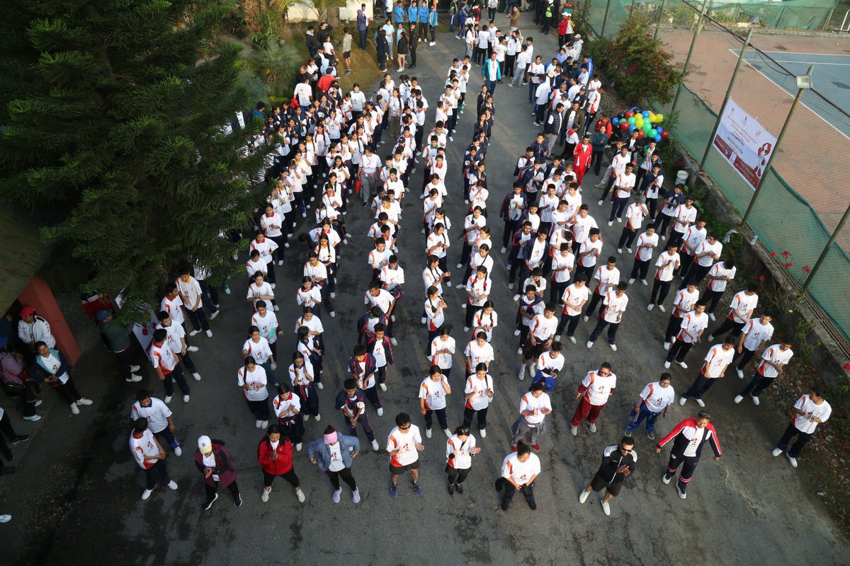 AGFunRun's tweet photo. Photos arrive from Kathmandu fun run celebrating 20th Aichi-Nagoya Asian Games!?@AsianGamesOCA @AsianGames_2026 https://t.co/AE7EGqrcXW