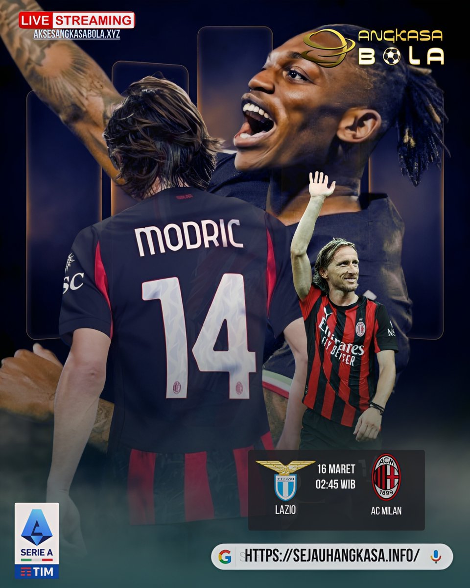 KSuha54355's tweet photo. ⚽🔥BIG MATCH🔥⚽

SERIE A
LAZIO VS AC MILAN
MINGGU 16 MARET 2026 | PUKUL 02:45 WIB 

BETTING TEAM TERSAYANG KAMU DI ANGKASABOLA 
KLAIM BONUS DEPOSIT 100RB SETIAP HARINYA
Bisa Hubungi CS Kami LINK : https://t.co/pLEqlz8ibG https://t.co/pggnfwYRLf