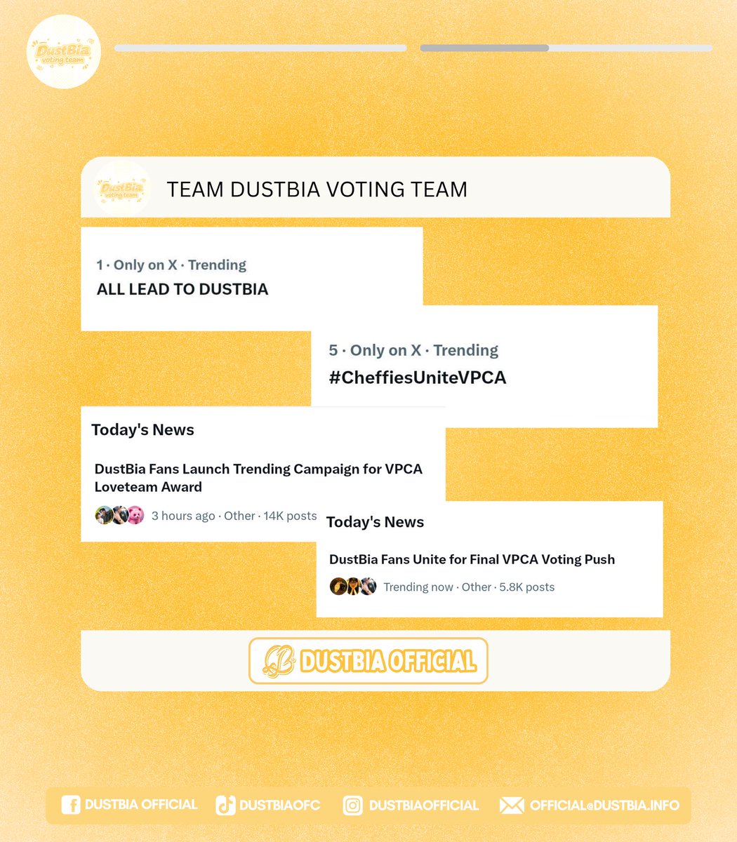 TEAM DUSTBIA OFFICIAL tweet media