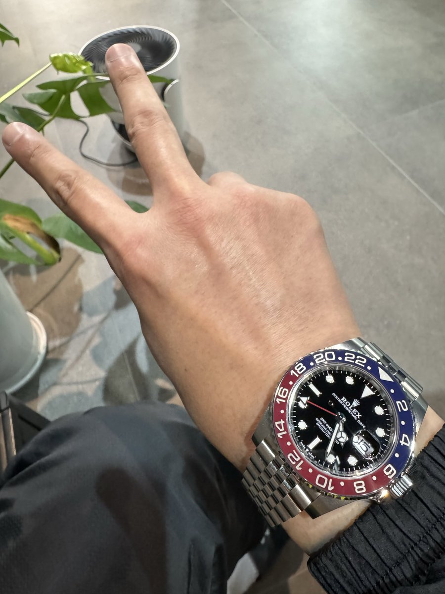 散歩、
時々
Rolex GMT-Master II "Pepsi”
＃GMTマスター2
＃Rolex 
＃ペプシ
＃散歩