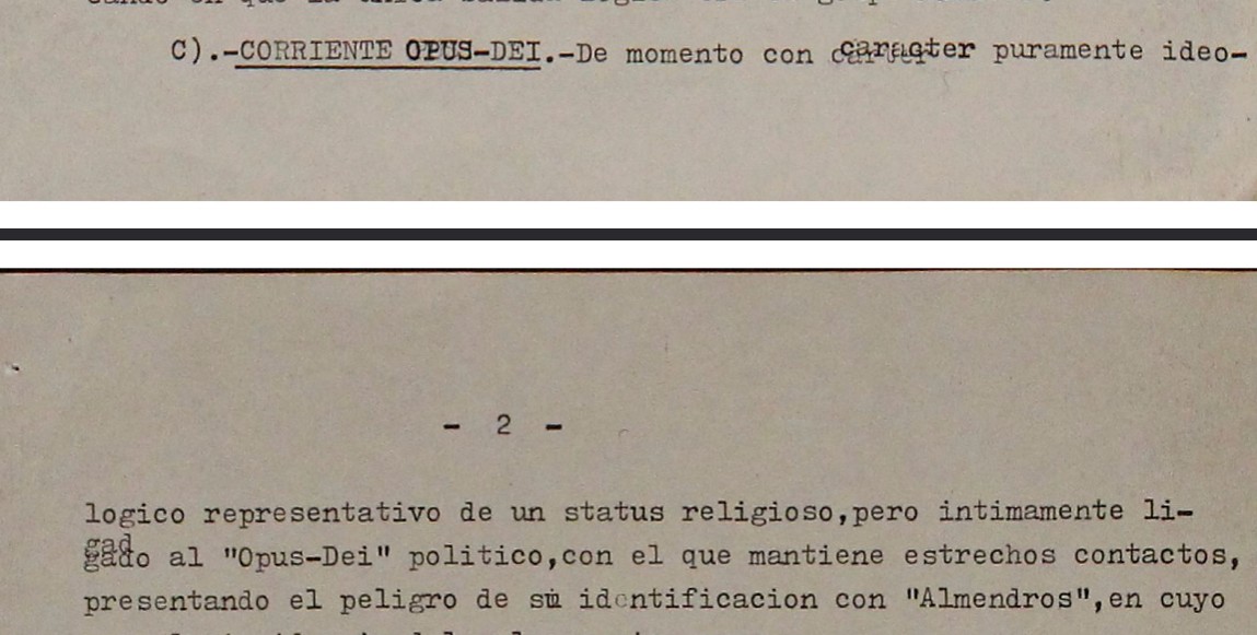Leyendo esta noticia llama la atención en un documento que dentro de las tendencias progolpista existía la "corriente Opus Dei" lamoncloa.gob.es/consejodeminis…
La secta siempre ha jugado un papel relevante en el capitalismo y el fascismo español. Siempre oscura, por debajo con su red de