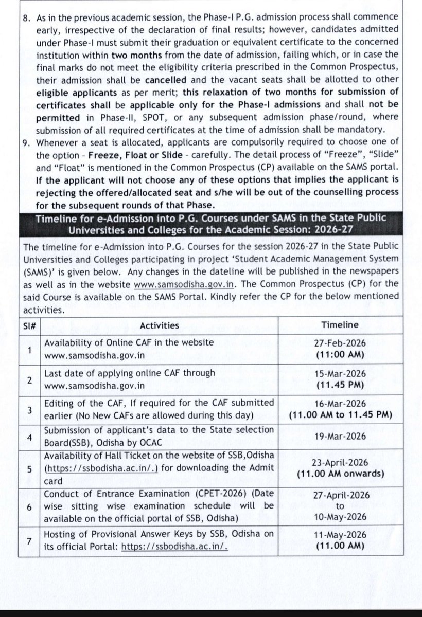 MadhusudanMsd's tweet photo. Where is the complete guideline?? Not mentioned about payment last date, fees per subject, non refund of money after removal of subjects etc.. @DHE_Odisha @dpradhanbjp @suryabanshibjp @MohanMOdisha @CMO_Odisha https://t.co/qg0vDhBsnw