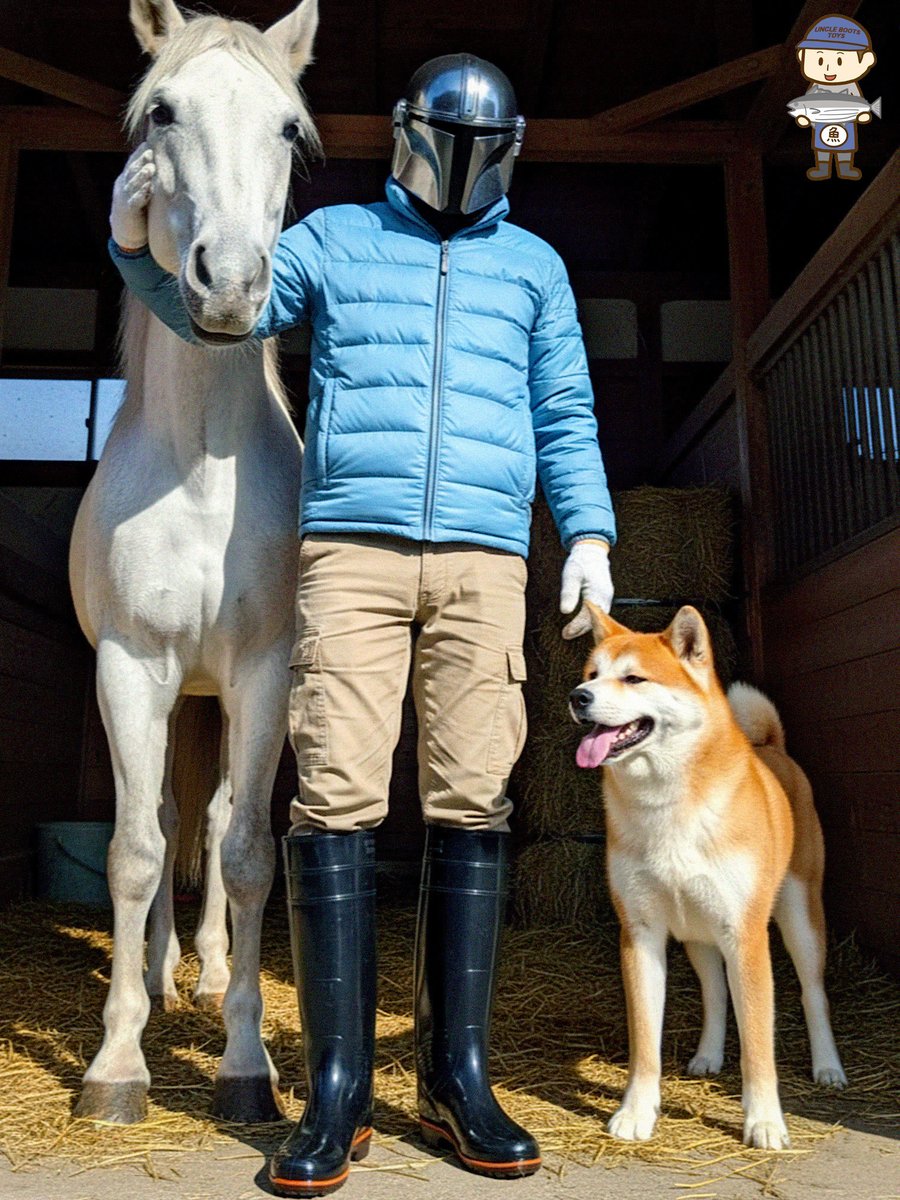 unclebootstoys's tweet photo. 我らの道!✌️日曜の休日、最高の相棒と過ごすのが最高の癒しだ〜🐴🐶
#マンダロリアン #Mandalorian #馬 #Horse #秋田犬 #AkitaDog #スターウォーズ #StarWars #ザクタス #Zactas #弘進ゴム #KohshinRubber https://t.co/vfeZTpOMKh