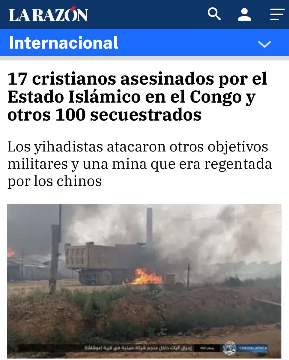El Estado Islámico asesina a 17 cristianos, casi 100 han sido capturados y sus casas fueron incendiadas en un sangriento ataque yihadista en los últimos días en el Congo.

Benditos mártires que tienen ya la corona merecida, y cuyo testimonio apuntala nuestra fe.

Descansen en paz