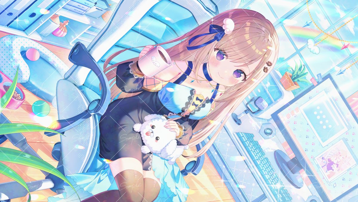 「【お仕事】 この度VTuber しろのさんの5周年記念イラストを描かせていただき」|いかりのイラスト