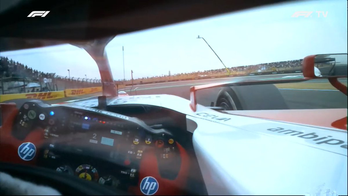 This helmet cam onboard with Leclerc #F1 #ChineseGP