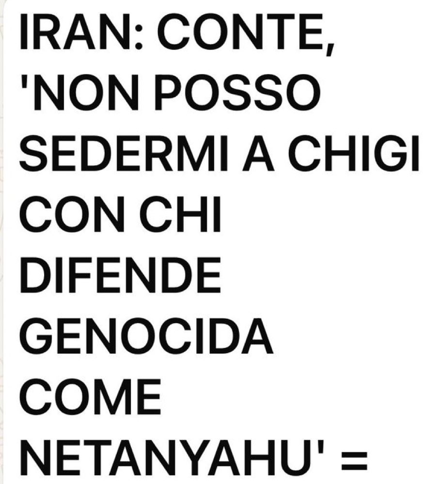 Vedi <a href="/GiuseppeConteIT/">Giuseppe Conte</a> io non mi siederei mai con uno che appoggia #Putin nascondendosi dietro la parola pace; che sosteneva Maduro; che si faceva trattare come una pezza da piedi da #Salvini e #Trump; 

Non lo detto io ma <a href="/CarloCalenda/">Carlo Calenda</a> e io sono d'accordissimo.