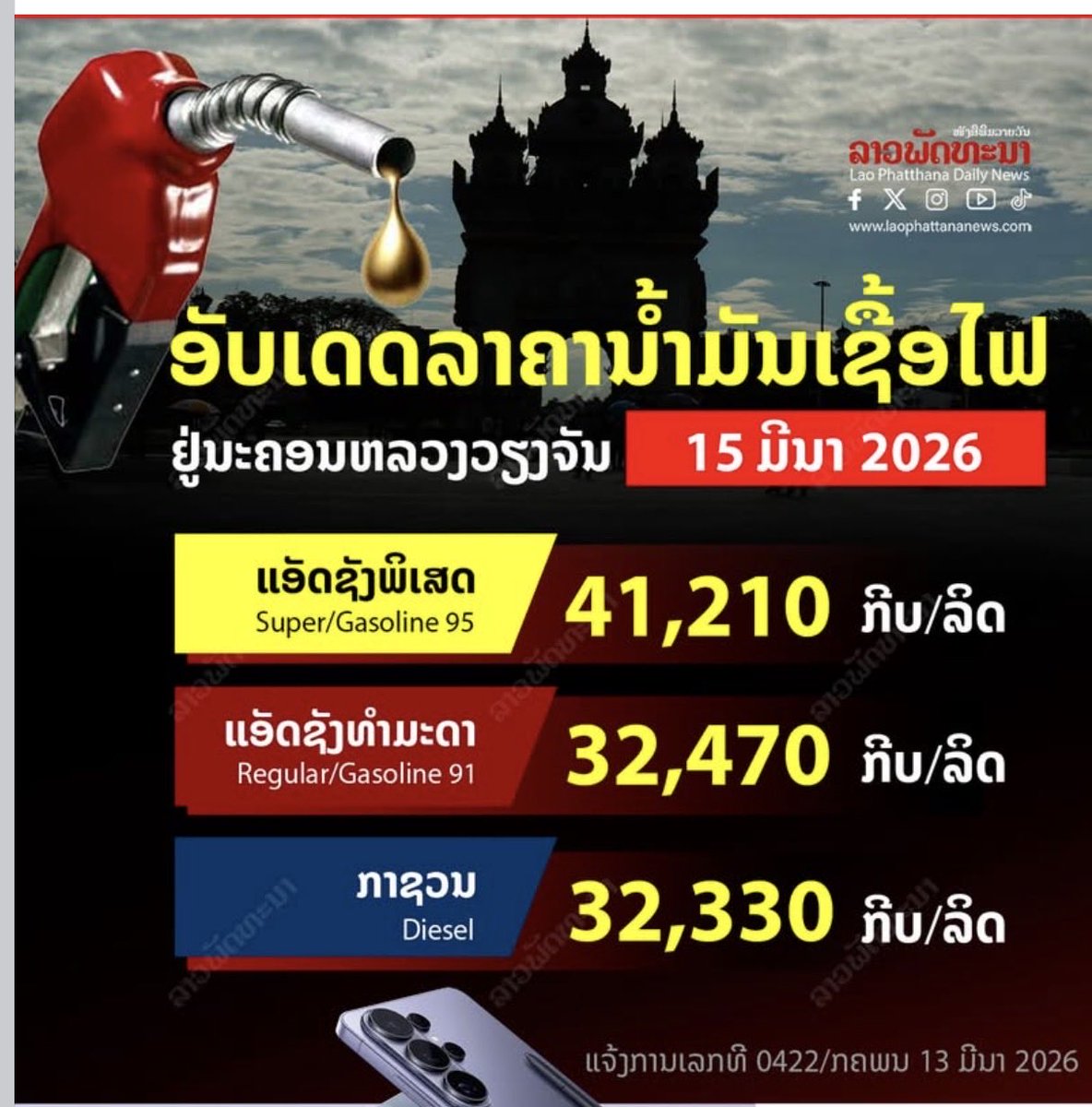 高杉だろw

ハイオク　日本円で307円
ガソリン　242円
軽油　241円

軽油はこないだは(12日だった記憶)7件行って全て売り切れでしたw
ガソリンはあった。