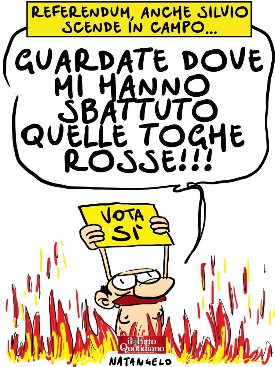 Persecuzioni giudiziarie - la mia vignetta per Il Fatto Quotidiano oggi in edicola

#referendum #berlusconi #vignetta #natangelo #satira