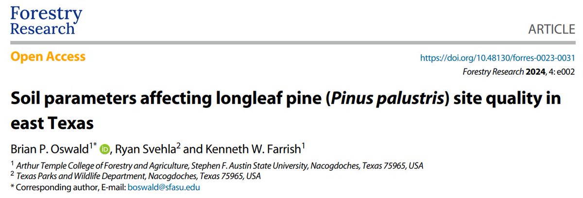 Forestry Research tweet media