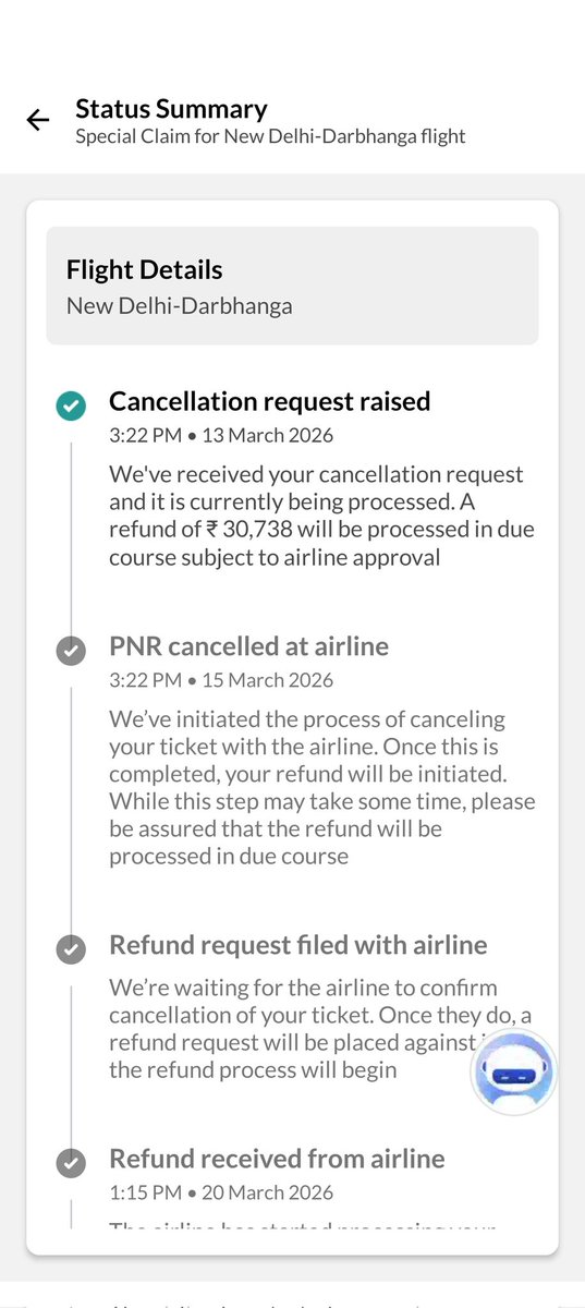 imbhawesh_2004's tweet photo. @makemytrip @flyspicejet My flight SG-495 (New Delhi → Darbhanga) on 14 March was cancelled by the airline, but ₹3000 has been deducted from my refund.

Please provide the detailed refund breakdown and process the correct refund.
Booking ID: NF2AJT4996683982919 https://t.co/tbihiPUTSJ
