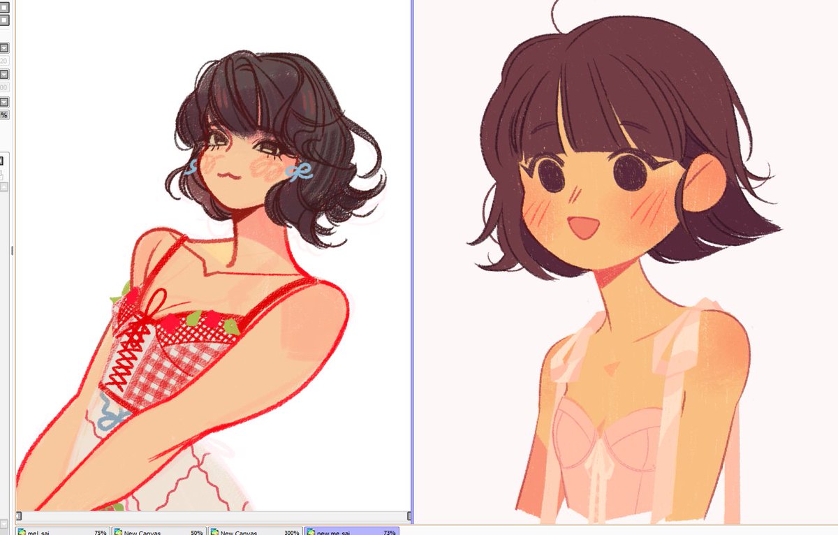mhaikkun's tweet photo. self-portrait 2026 VS 2023 https://t.co/gfS8YFTDKm