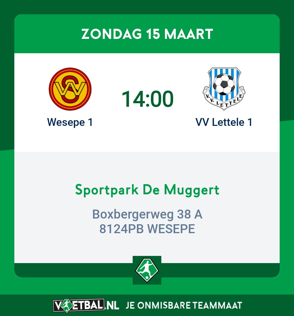 Vanmiddag spelen we tegen onze Sallandse Vrienden van <a href="/SCWesepe/">Sportclub Wesepe</a> . Een lastige wedstrijd want Wesepe heeft goed overwinterd. Beide teams gaan voor een goede 2e periode. Komt dat zien, komt dat zien!