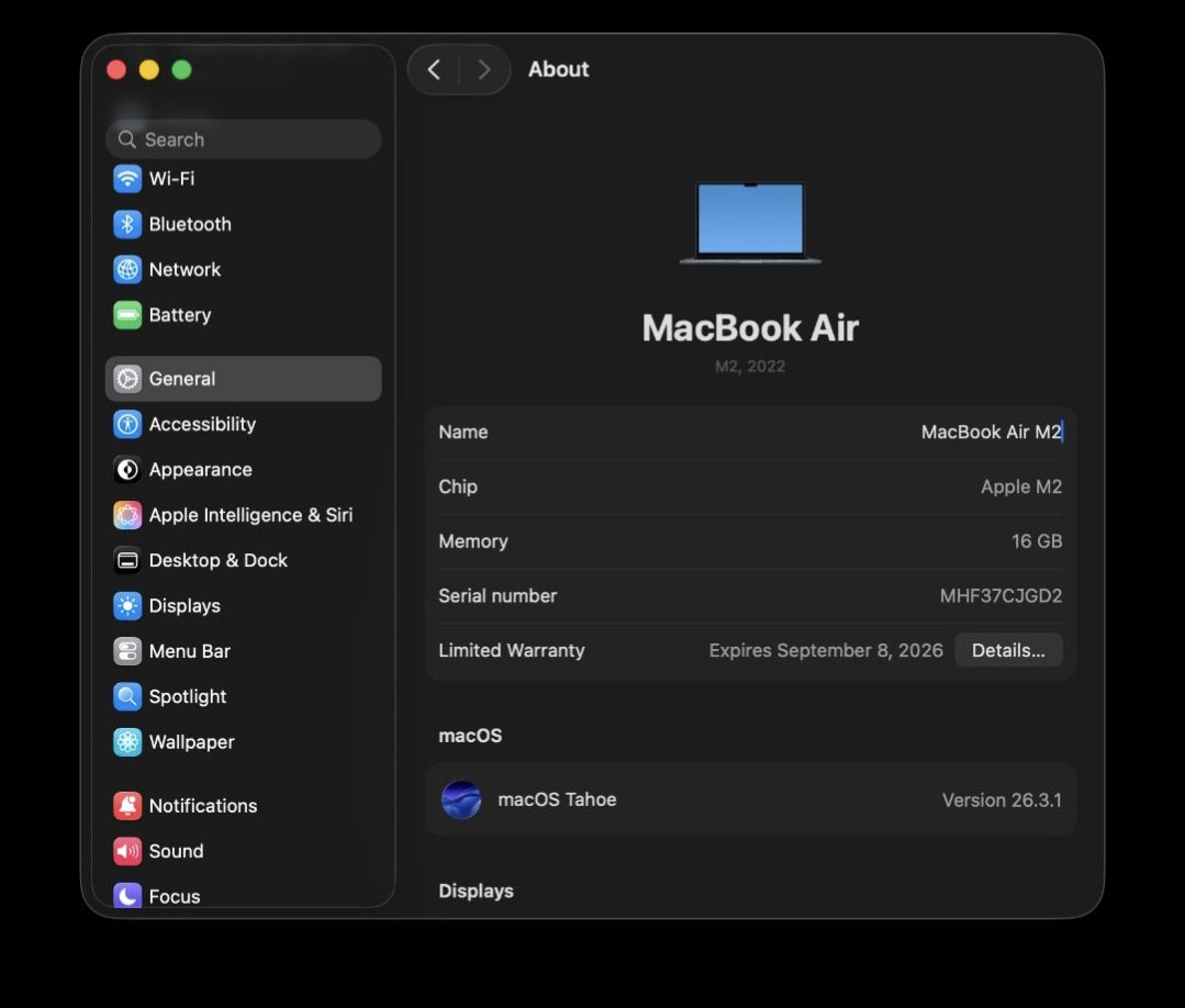 OOT_generator's tweet photo. Macbook Air M2 16/256gb iBox
Siklus 85x Bh 100% 
• Warna: Midnight Blue
• Garansi resmi IBOX
• Garansi on September 2026
• Fungsi Normal 100% (siap pakai)
• Fullset dus acc original
• Pemakaian pribadi, dijual cepat krn tidak terpakai
Harga Masih Bisa nego 
#preloved https://t.co/ByYXQ5LOY5
