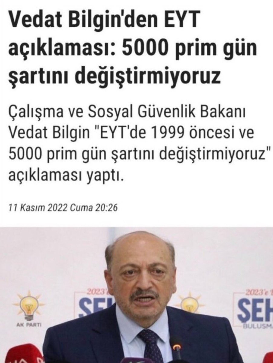📂8.9.99 Öncesi 👇

#5000KısmiYasadaısrarlı

O Hak;
Eninde sonunda alınacak❗

Anamızın ak sütü gibi helaldir
O masadan kaldırılacak

Davanın konusu HAKtır
Hak olan davada zafer mutlaktır

5000 Kısmi Kararlı❗
Yasada Israrlı❗
#EmekliKararlıSeçimdeısrarlı
<a href="/RTErdogan/">Recep Tayyip Erdoğan</a>
<a href="/isikhanvedat/">Prof. Dr. Vedat Işıkhan</a>