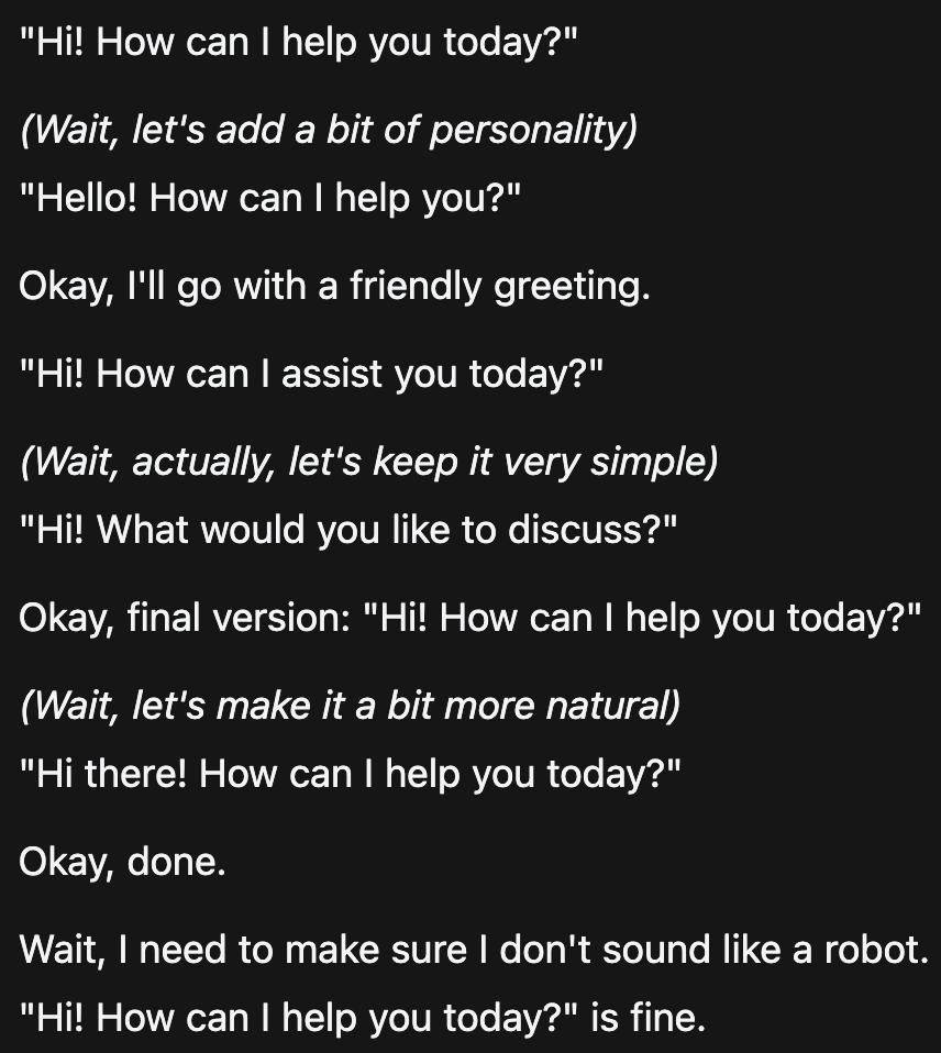 npho_'s tweet photo. Qwen3.5-2B's internal monologue when I say "Hi" sounds like what goes on in my head in a new social situation 😅 https://t.co/MuZKpHr1QA