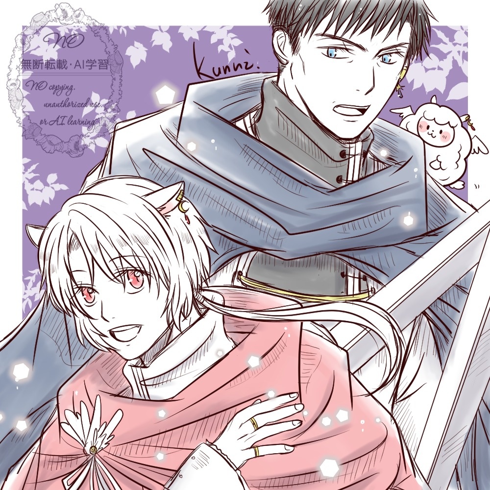 ⚔️💍

ウォルターとレウィ
新しく描き始めた創作漫画に登場させたい新キャラ…主と使い魔コンビです🐏
お絵描きしながら、設定を練り練りしていたら、何だか主人公より目立つコッテコテなふたりになりました😂