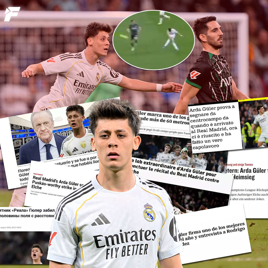 fanatikcomtr's tweet photo. 'TARİHTE HATIRLADIĞIM EN İYİ GOL'

🇹🇷🔥 Tüm dünya Arda Güler'in golünü konuşuyor;

📰 Defensa Central: Florentino Perez, Arda için soyunma odasına indi 

📰 Planeta Madrid:'Tarihte hatırladığım en iyi gol'

📰 MARCA: Arda Güler, Elche'yi 4-1 yendikleri maçta Puskás'a yakışır bir gol attı 

📰 MUNDO DEPORTIVO: Güler, yılın en güzel gollerinden birini attı 

📰 AS: Güler, Valverde'nin haftasında tarihi bir gol attı

📰 La Gazetta Dello Sport: Asıl mücevher Güler'in golü: zavallı Elche'ye karşı 60 metreden attığı gol 

📰 L'EQUIPE: Arda Güler'in olağanüstü aşırtma golü

📰 BBC: Arda Güler bu sezon Real Madrid formasıyla dört gol attı