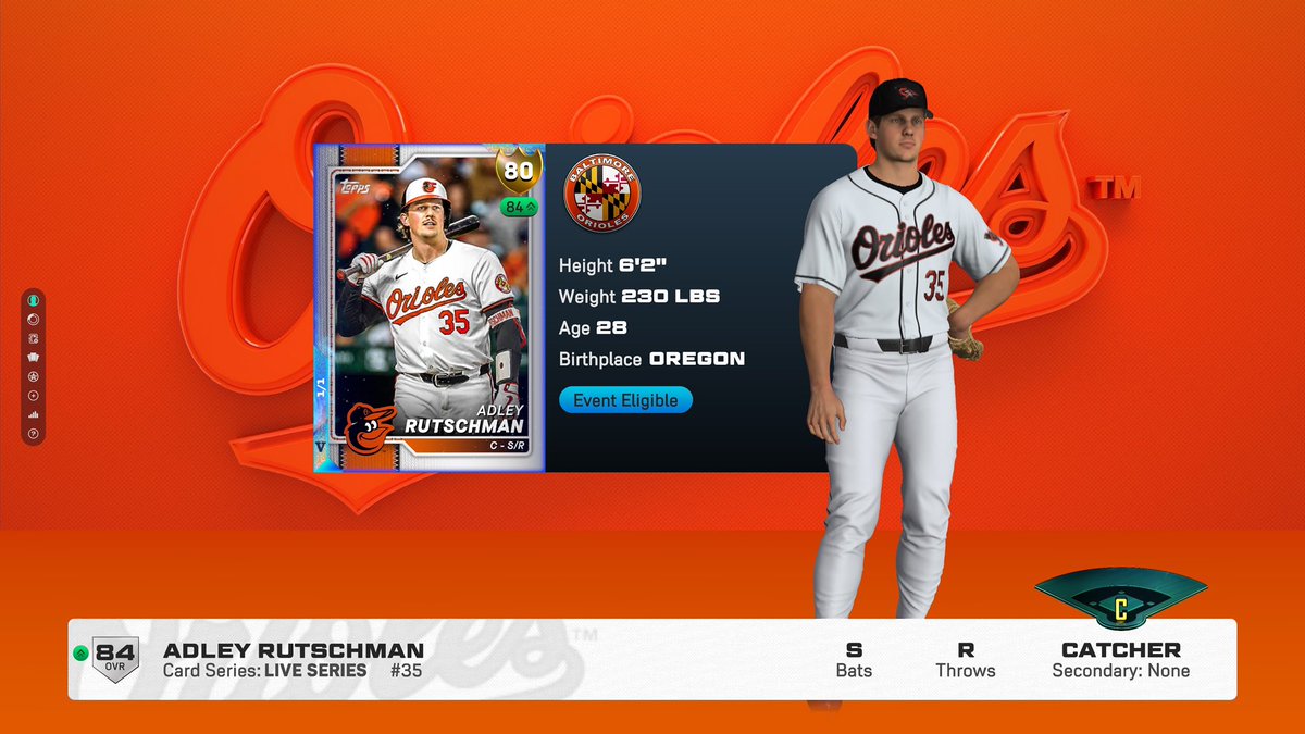 Dub10_'s tweet photo. Hey Google, can you play ‘Time Of Your Life’ by Kid Ink?

GOAT THINGS. 1/1. 

@Orioles | @MLBTheShow 
@RutschmanAdley
#JacksonHolliday
#MLBTheShow26
#MLBTheShow
#MLBTS
#MLB | @MLB https://t.co/URamL6Np9V