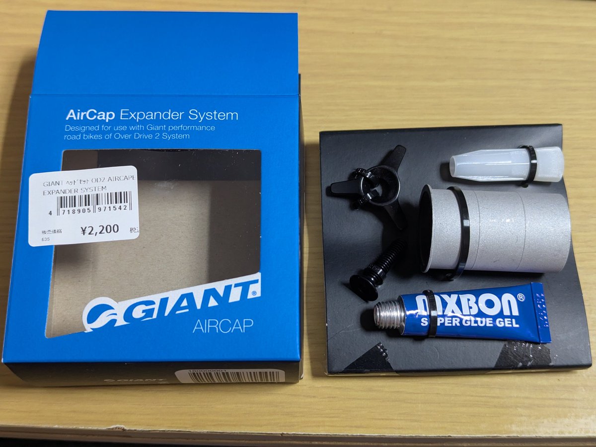 GIANTの接着式プレッシャーアンカー購入。