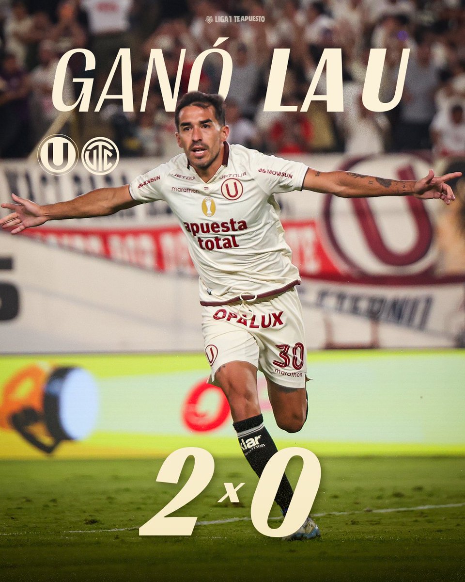 𝗚𝗔𝗡𝗔𝗠𝗢𝗢𝗢𝗢𝗢𝗢𝗢𝗢𝗢𝗢𝗢𝗢𝗦

⏱️ | 𝗙𝗜𝗡𝗔𝗟 𝗗𝗘𝗟 𝗣𝗔𝗥𝗧𝗜𝗗𝗢 𝗘𝗡 𝗘𝗟 <a href="/Monumental_U_/">Estadio Monumental Ⓤ Marathon</a> 

⚽ Universitario 2-0 UTC

#UnaHistoriaDeGrandeza