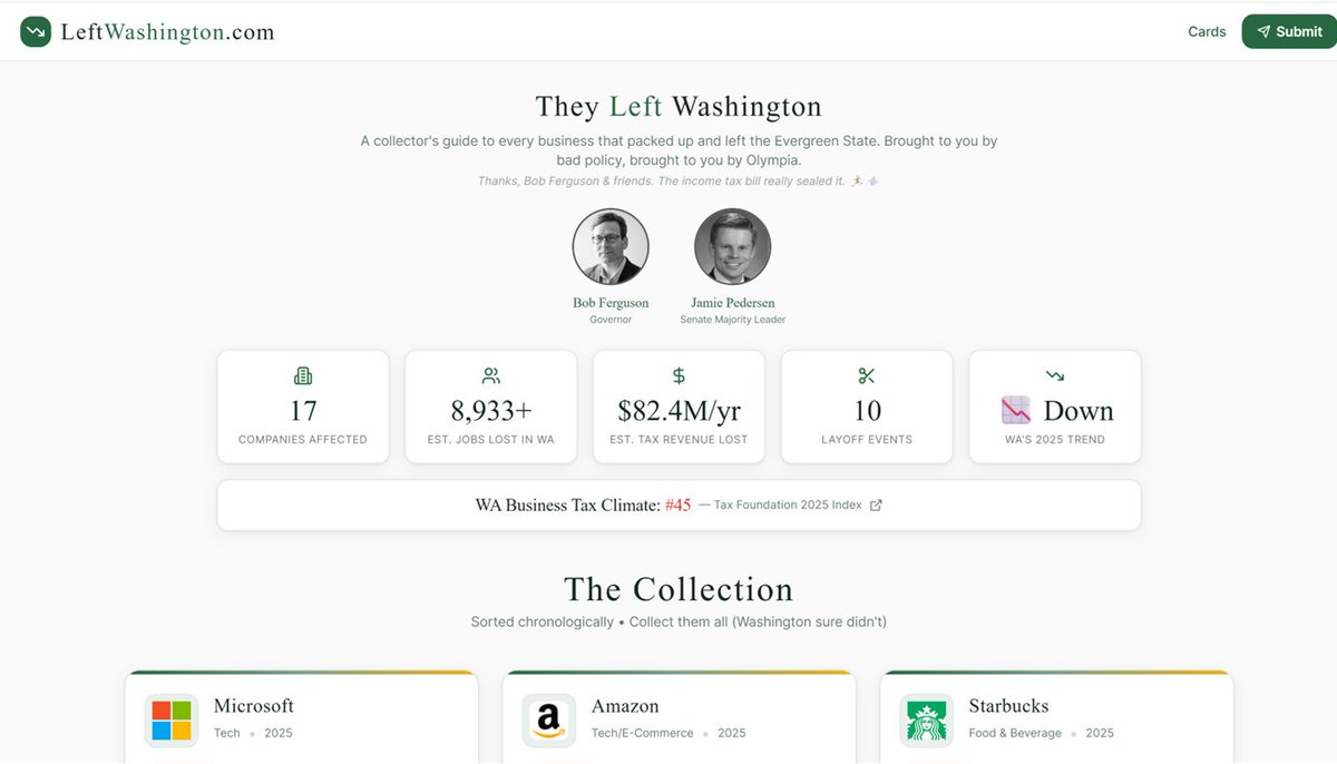 thehoffather's tweet photo. Find out how much damage Democrats have caused to Washington's economy

If you know of businesses that are leaving the Evergreen State, submit them here

https://t.co/sDQ4fCwwWg https://t.co/myJo1GP1yv