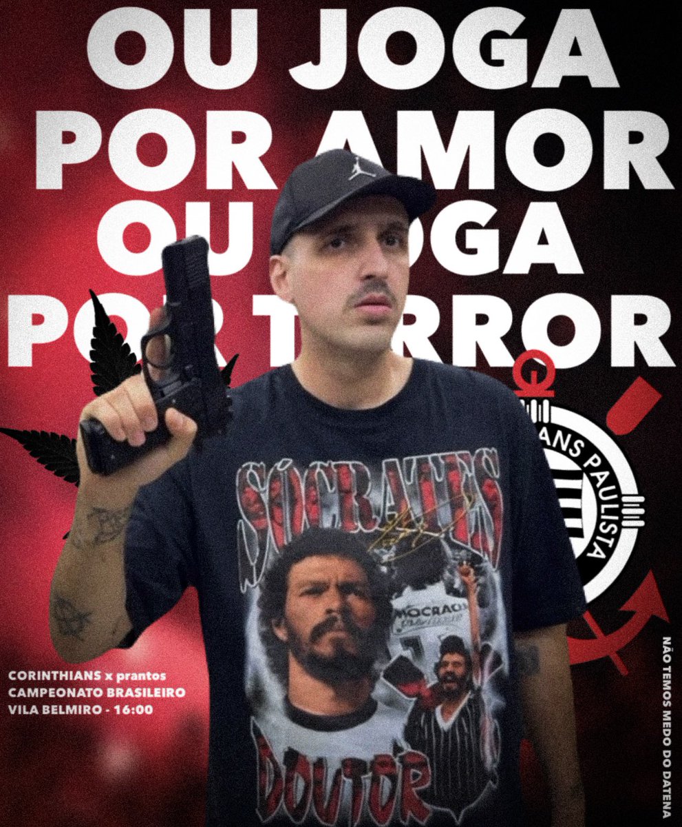 cacanabisdafiel's tweet photo. Arte oficial para o jogo entre CORINTHIANS x prantos

(já que o elenco não está correspondendo em campo, não terá jogador na arte, mas sim um recado para eles)

⚽️ 6ª Rodada Brasileirão
🗓️ 15/03/26
⏰ 16:00
🏟️ Vila Belmiro
📺 Globo / Premiere https://t.co/dPC03rT6ht