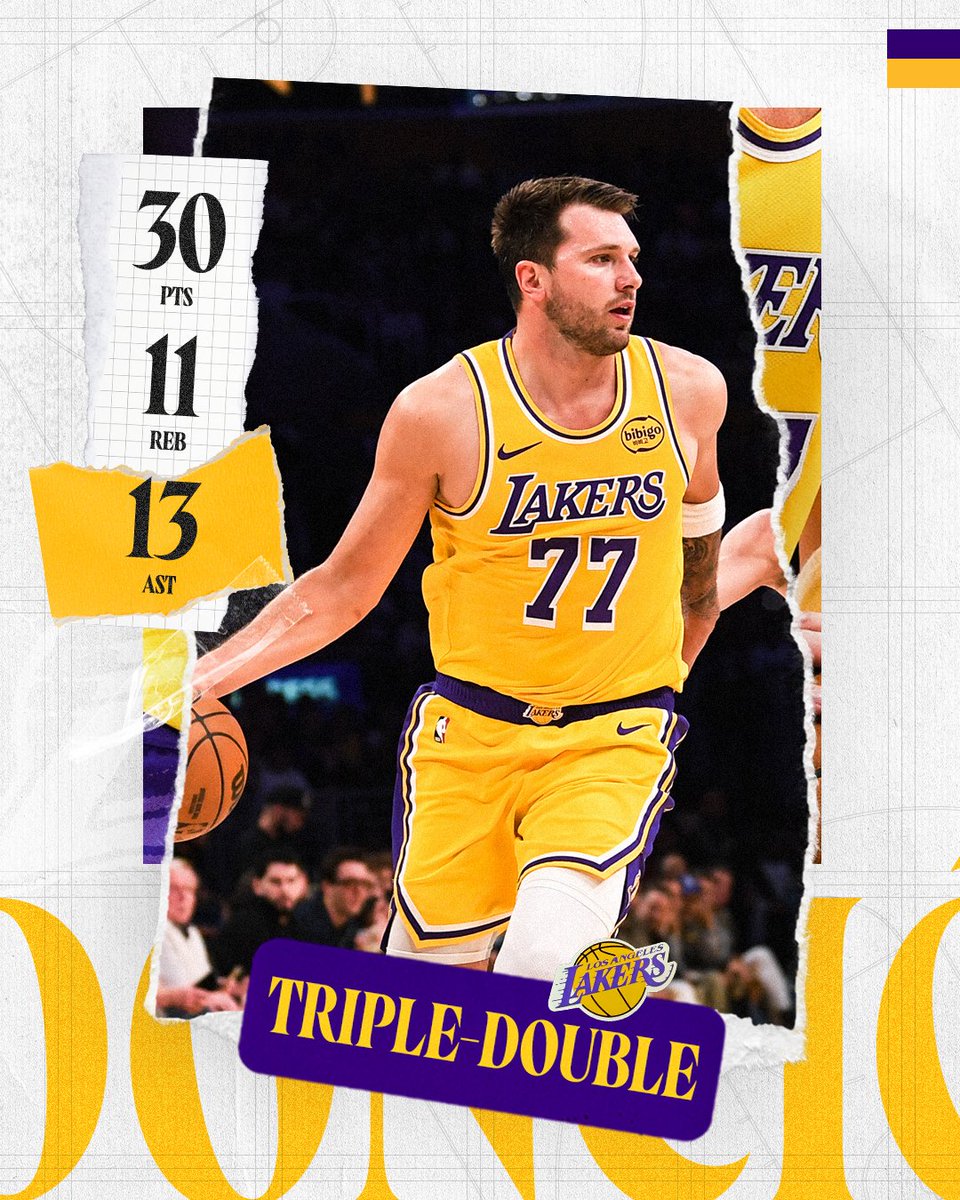 Triple-double AND the game-winner. Have a night, Luka. 🌟