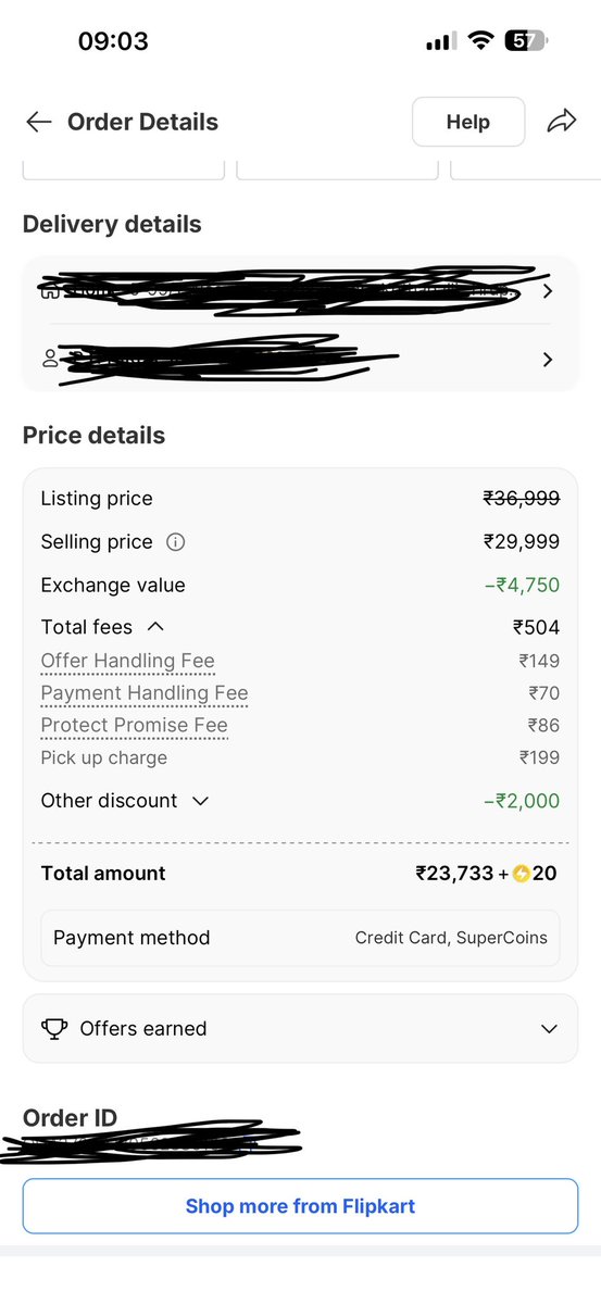 Nikhilram01's tweet photo. @flipkartsupport  what are those charges ? Seriously 
Offer handling fee ? 
Payment handling fee ? 
Protect promise fee ? 

What next ? Delivery guy insurance fee ? 
Shocked to see this 
No other ecom is like this 
@PiyushGoyal @PiyushGoyalOffc https://t.co/o2USikqJRA