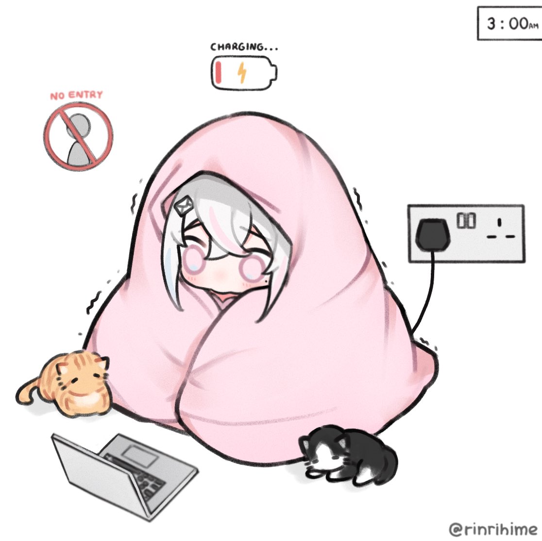 rinrihime's tweet photo. recharging https://t.co/XmPLuSSvKe