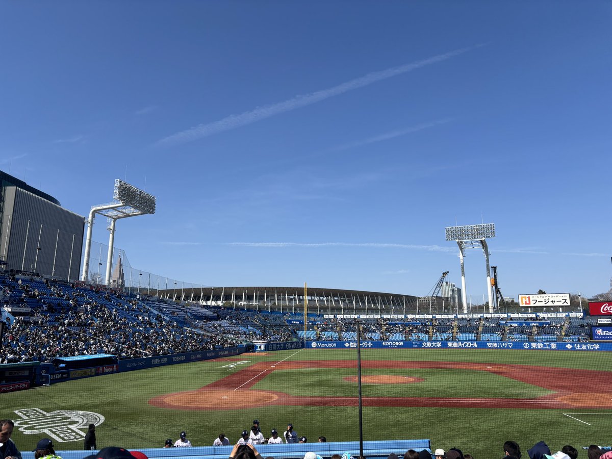 神宮初観戦！
今日はここから！