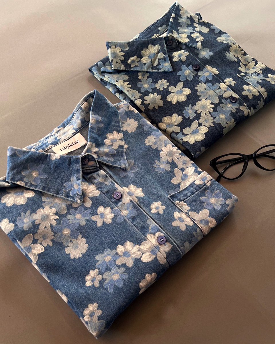 avelyanne's tweet photo. Denim shirts but make them cute https://t.co/wYFqkpc0wl