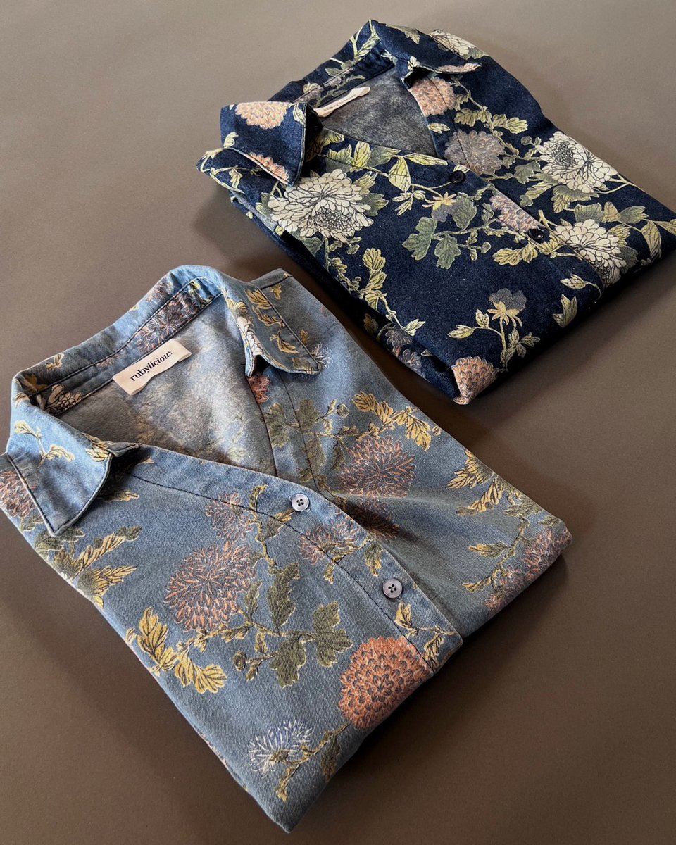 avelyanne's tweet photo. Denim shirts but make them cute https://t.co/wYFqkpc0wl